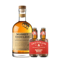Pack Whisky Monkey Shoulder 700cc + 4x Agua Tónica Fentimans Ginger Beer 200cc