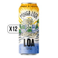 Pack X12 Cerveza Loa Minga Loca Lata 470cc
