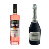 Pack Zerozotti Rosato Sin Alcohol 750ml + Espumante Viñamar Brut Sin Alcohol 750ml