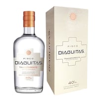 Pisco DIaguitas Transparente Etiqueta Blanca 40˚ - 750ml