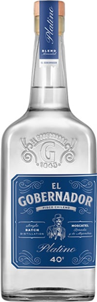 Pisco El Gobernador Platino 40°