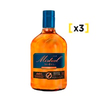 Pisco Mistral Nobel Barrica Tostada Botella 750cc X3