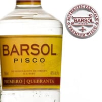 Pisco Peruano Barsol Premium Primero De Quebranta 4 Litros