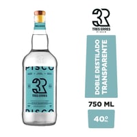 Pisco transparente Tres Erres 750 cc