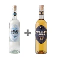Pisco ValleLuna 35° envejecido  + Pisco Artesanal ValleLuna, doble destilado 35° ( Semanal)