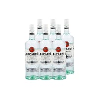 Ron Bacardi Blanco Botella 750cc X6
