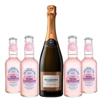 Spritz De Medianoche: Pack Espumante Riccadonna Prosecco + 4x Fentimans Rose Lemonade 200cc