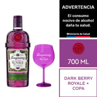 Tanqueray Dark Berry Royale 700 Ml + Copa Acrílica 600 Ml.