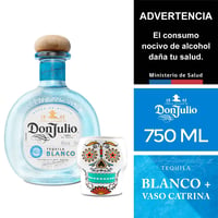 Tequila Don Julio Blanco+catr.750c