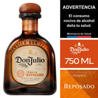 Tequila Don Julio reposado botella 750 cc