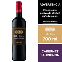 Vino 120 3 Medallas Cabernet Sauvignon 700 Ml.