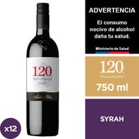 Vino 120 Reserva Especial Syrah 12 X 750 Ml.