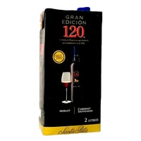 Vino 120 Tetra Gran Edición Merlot-Cab. Sauvignon 2000cc