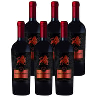 Vino Bestia Negra Carmenere Botella 750cc X6