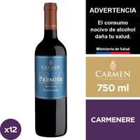Vino Carmen Premier 1850 Carmenere 12 X 750 Ml.