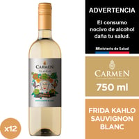 Vino Carmen Reserva Frida Kahlo Sauvignon Blanc 12 X 750 Ml.