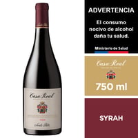 Vino Casa Real Escudo De Familia Syrah 750 Ml.