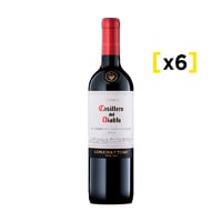 Vino Casillero Del Diablo Cabernet Sauvignon Botella 750cc X6
