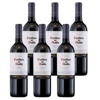 Vino Casillero Del Diablo Merlot Botella 750cc X6