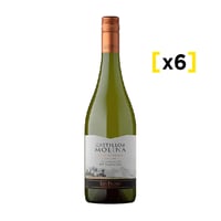 Vino Castillo De Molina Gran Reserva Sauvignon Blanc Botella 750cc X6