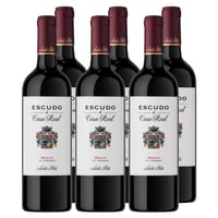 Vino Escudo de Casa Real Merlot 750cc x6