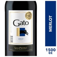 Vino Gato Botellón - Merlot - 1.5L