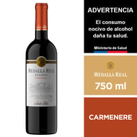 Vino Medalla Real Carmenere Reserva 750 Ml.