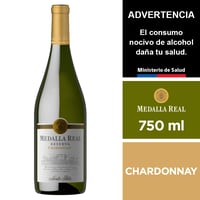 Vino Medalla Real Chardonnay Reserva 750 Ml.