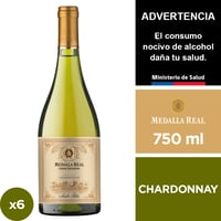 Vino Medalla Real Gran Reserva Chardonnay 6 X 750 Ml.