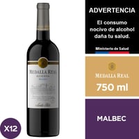 Vino Medalla Real Malbec 12 X 750 Ml.