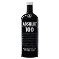 Vodka Absolut 100 Black 1 Litro 50˚