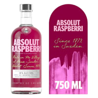 Vodka Absolut raspberri botella 750 ml