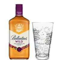 Whisky Ballantines Wild Cherry 700cc + Vaso Ballantines