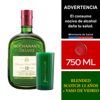Whisky Buchanan´s Deluxe 750 Ml + Vaso