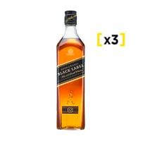 Whisky Johnnie Walker Etiqueta Negra 750 Cc X3