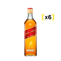 Whisky Johnnie Walker Etiqueta Roja 750 Cc X6
