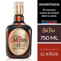 Whisky Old Parr 12 años 750 cc