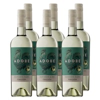 x6 Vino Adobe Reserva Organico Sauvignon Blanc 750cc ($3.690 c/u)