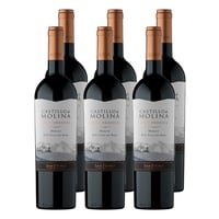 x6 Vino Castillo de Molina Gran reserva Merlot 750cc ($5.090/u)