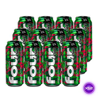 12x Bebida Four Loko Sandía 12˚ - Lata 473cc