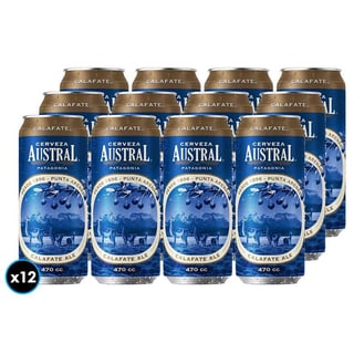 12x Cerveza Austral Calafate en Lata 470cc