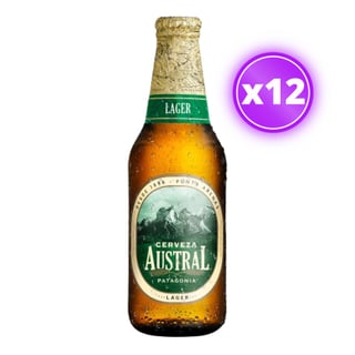12x Cerveza Austral Lager Botella 330cc