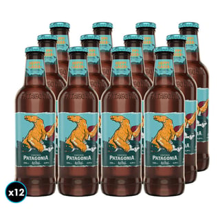 12x Cerveza Austral Patagonia Hoppy Lager Botella 330cc 4,8°alc.
