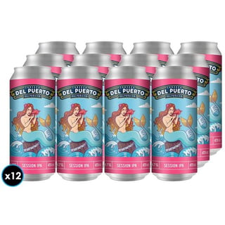 12X Cerveza Del Puerto Session IPA Lata 473 CC 4.7° GL