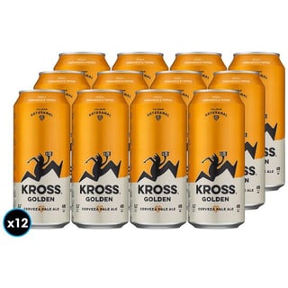 12x Cerveza Kross Golden Lata 470cc