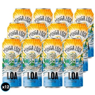 12x Cerveza Loa Minga Loca West Coast IPA 470cc