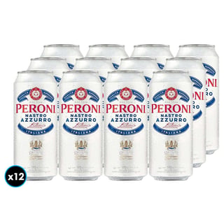 12x Cerveza Peroni Nastro Azurro Lata 500cc