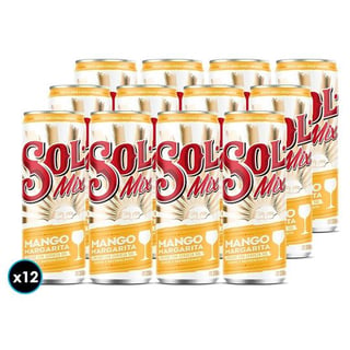 "12x Cerveza Sol Mix Mango Margarita 350cc 4