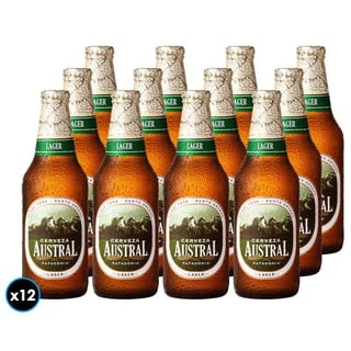 12x Cervezas Austral Lager en Botella 330cc