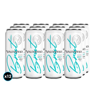 12x Espumante Valdivieso Brut en Lata 310cc